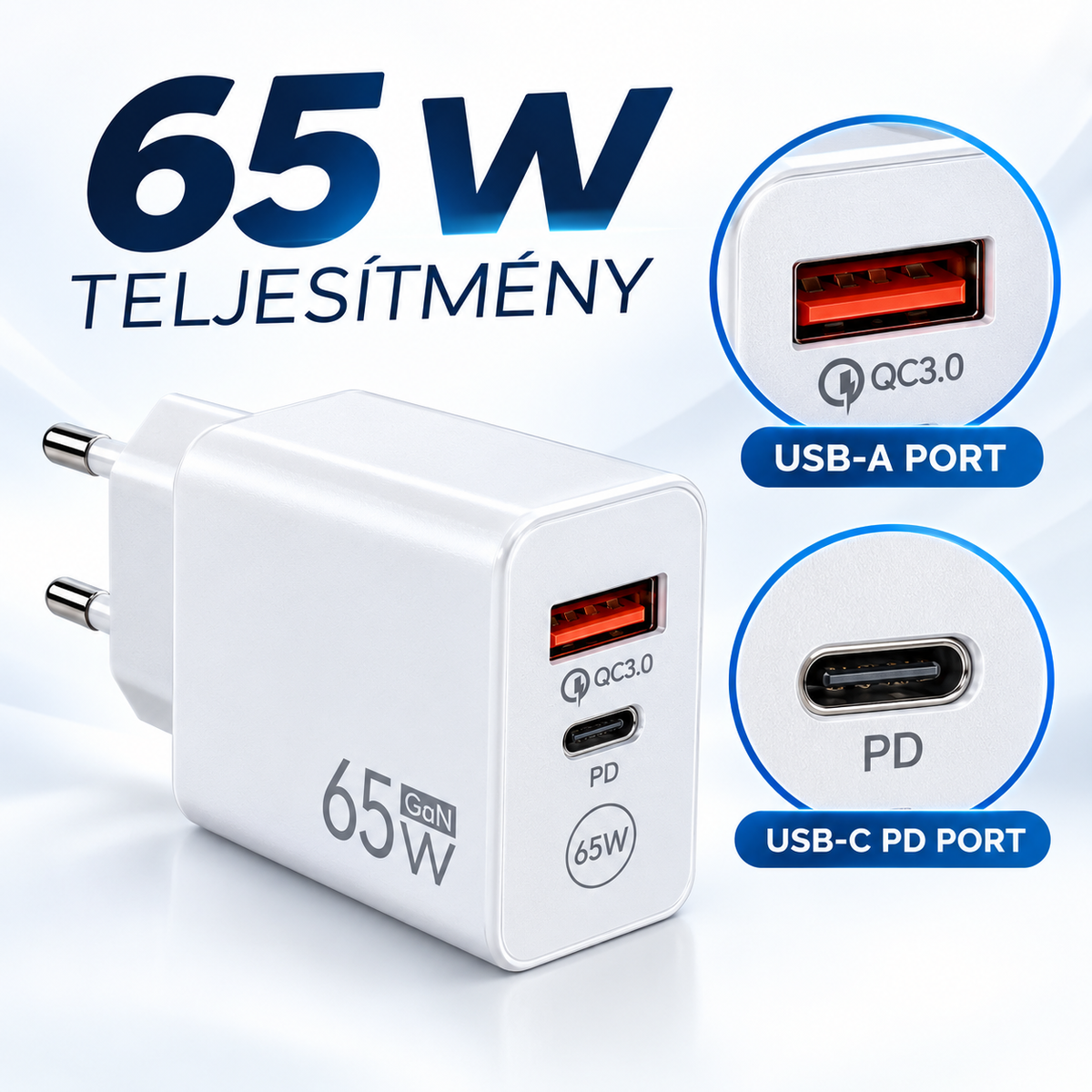 65 W-OS GYORSTÖLTŐ