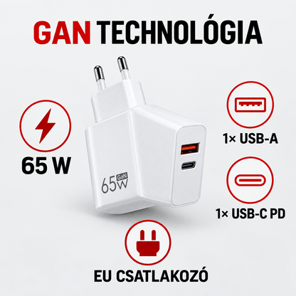 65 W-OS GYORSTÖLTŐ