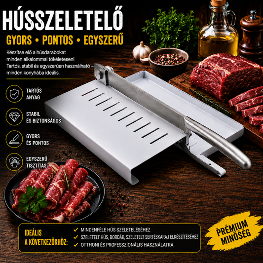 HÚSSZELETELŐ ROZSDAMENTES ACÉL PENGÉVEL