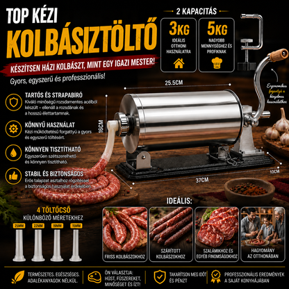 VÍZSZINTES TÍPUS KOLBÁSZHOZ