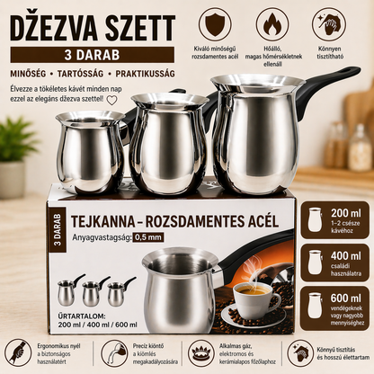 3 DARABOS KÁVÉS DZSEZVA KÉSZLET
