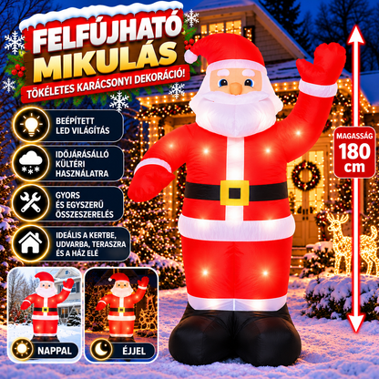 FELFÚJHATÓ MIKULÁS - 180 cm