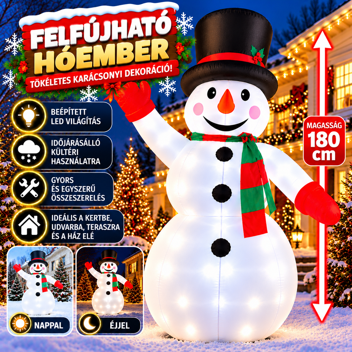 FELFÚJHATÓ HÓEMBER  -1.8M