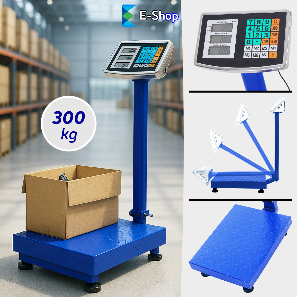 IPARI DIGITÁLIS MÉRLEG 300 KG-IG