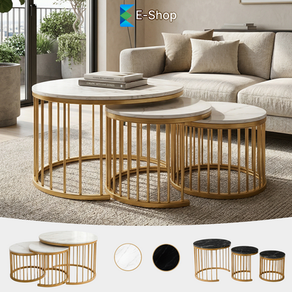MODERN DOHÁNYZÓASZTAL SZETT "MILANO"- 3  DARAB