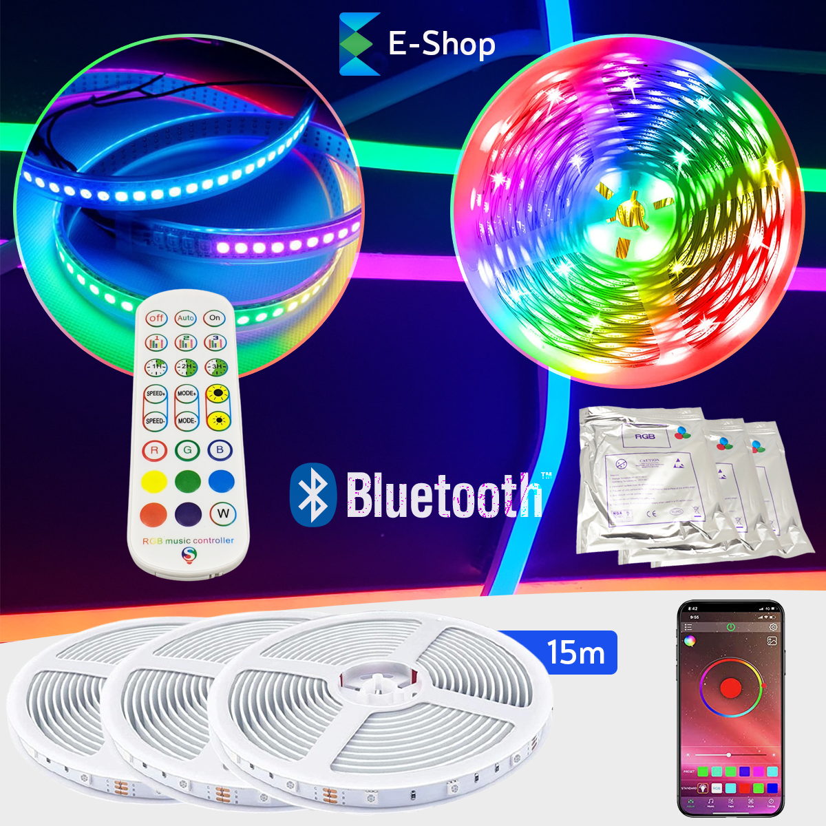 SMART SET LED SZÍV 15 m - RGB